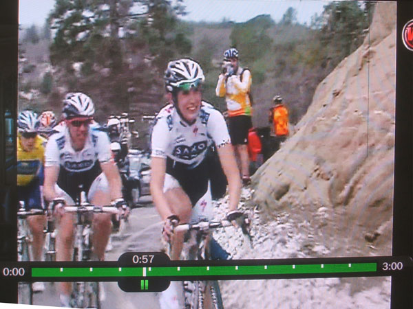 me on TV on Palomar... shooting the leaders cresting the summit