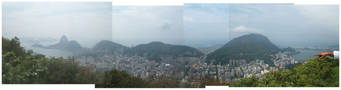 Rio de Janeiro - panorama from Mount Corcovado