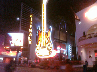 Universal Citywalk - scene of the last date of Chickenfoot's inaugural tour...