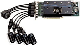 Matrox' single adapter to drive eight monitors!