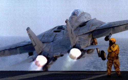 Midway takeoff!