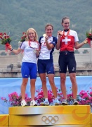 Olympic time trial women's podium