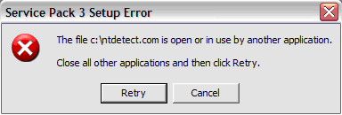 XP SP3 - ntdetect error