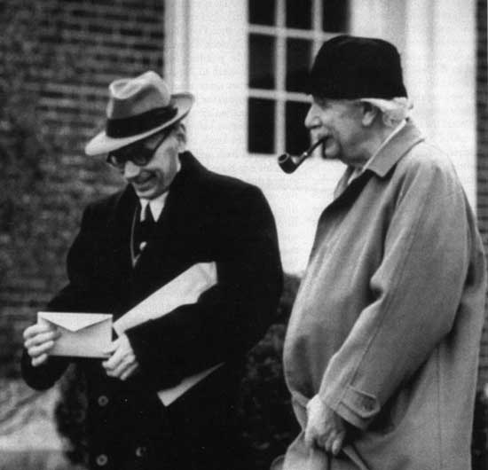 Albert Einstein and Kurt Godel