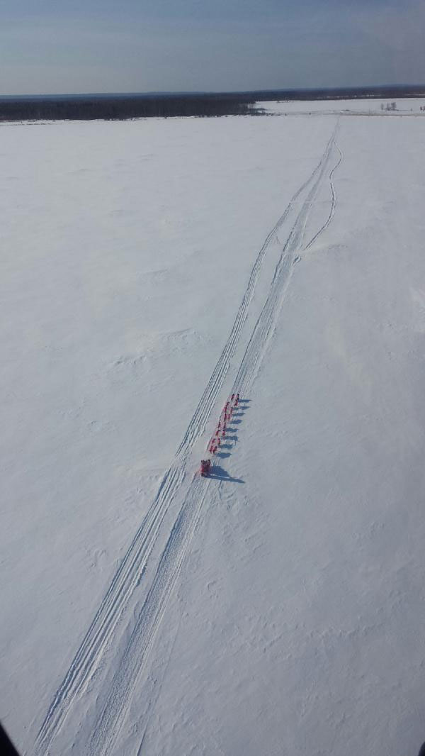 DeeDee Jonrowe from the air