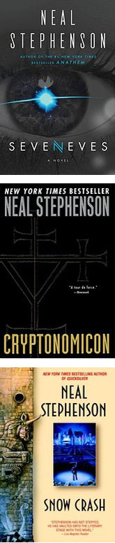 books by Neal Stephenson ... one is not like the others