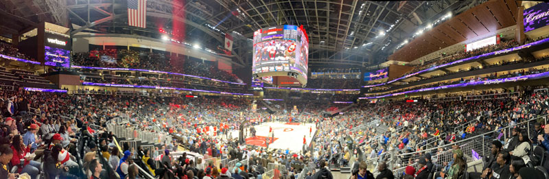 the Hawks at State Farm arena