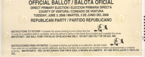balota oficial