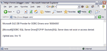 Blogger Down